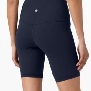 Lululemon Navy Align Bike Shorts Sz 2